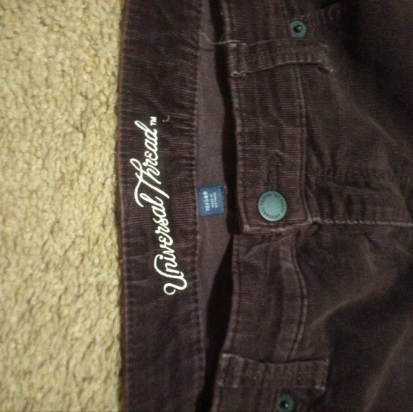 Brown corduroy Universal Thread size 18/34R stretchy - Picture 4 of 7